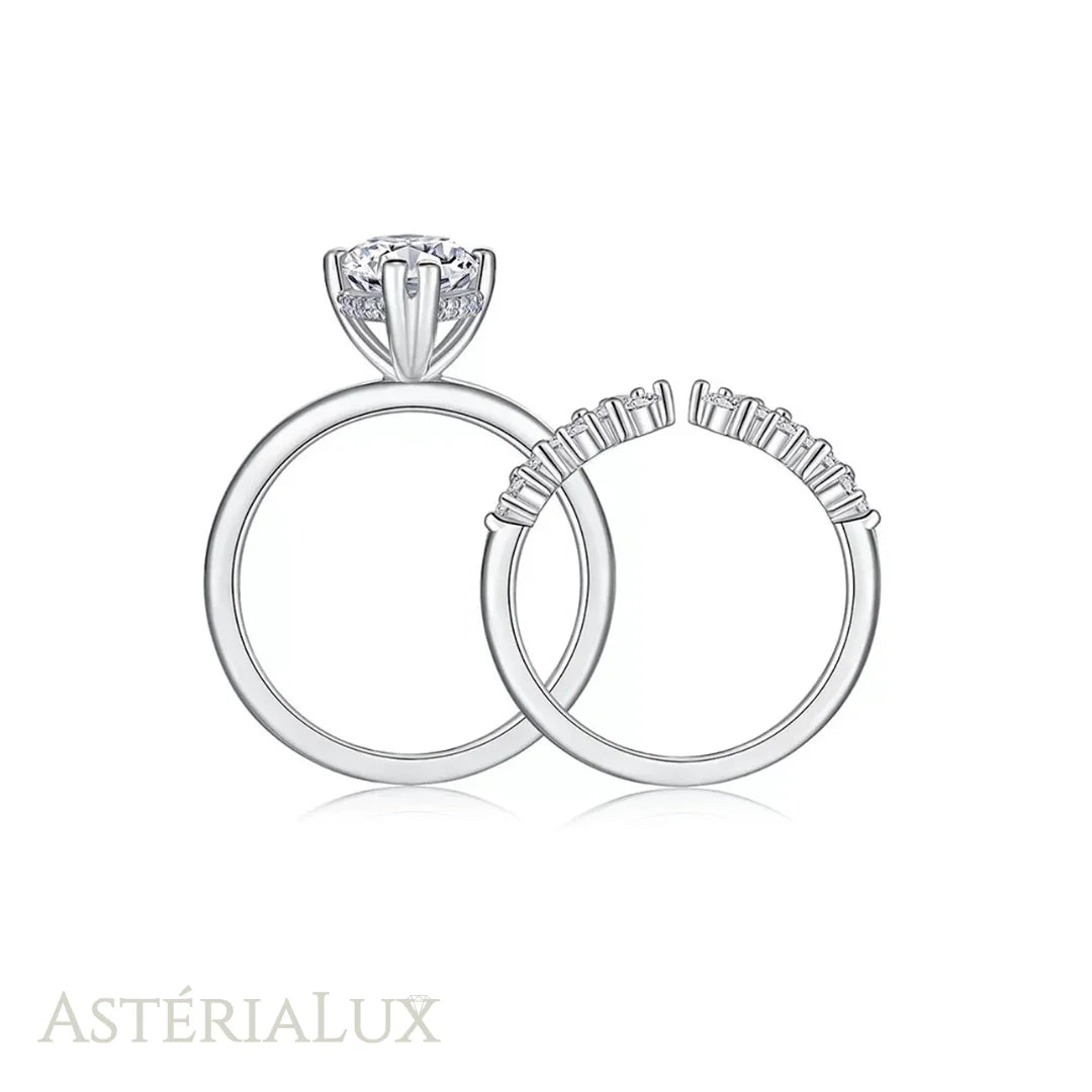 Anel de Noivado Moissanite Marquise 3ct em Prata 925