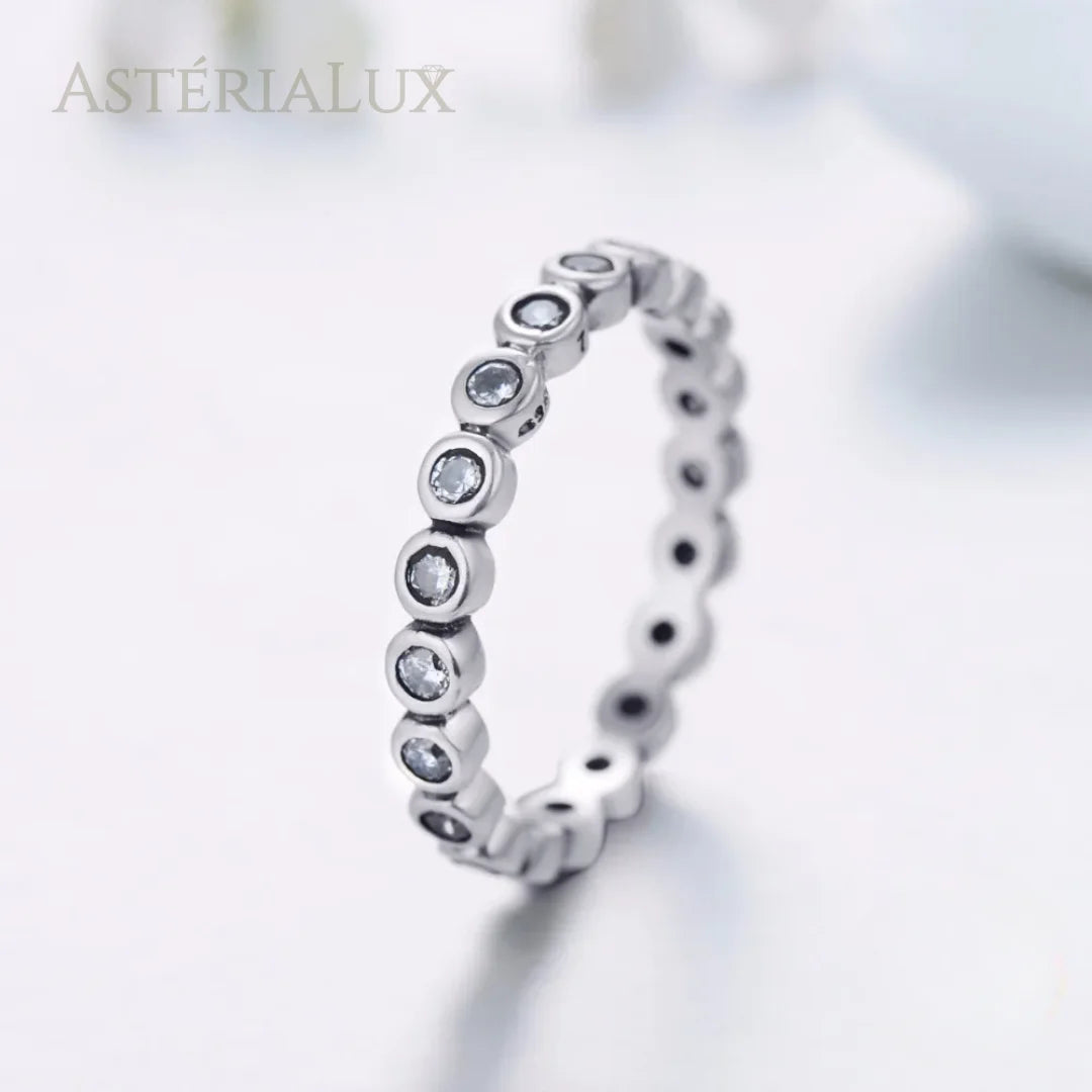 Anel Starshine com Zircão de Prata 925
