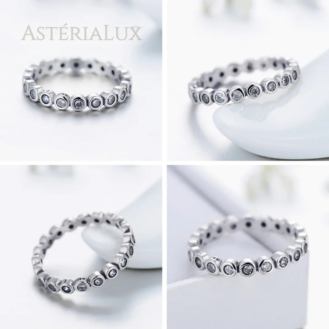 Anel Starshine com Zircão de Prata 925
