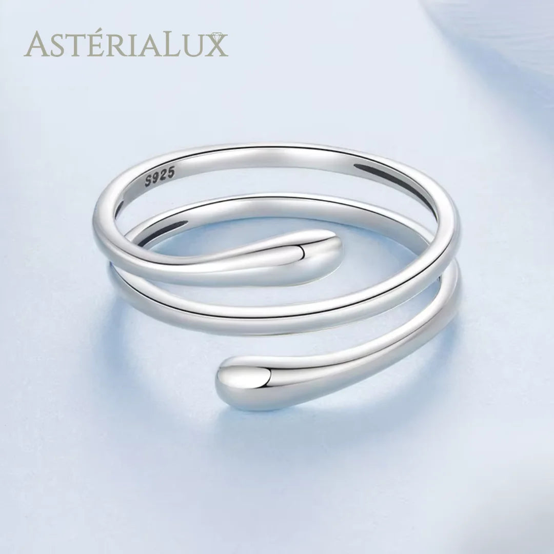 Anel Minimalista Três Camadas de Prata 925