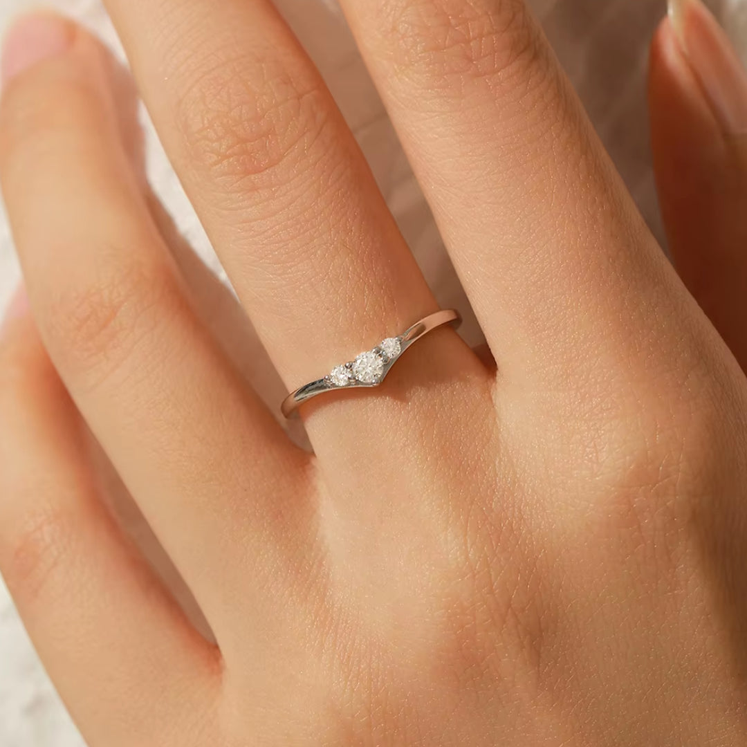 Anel Eternidade Moissanite em Prata 925