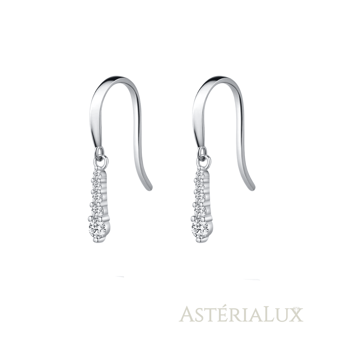 Brincos de Gota Moissanite em Prata 925