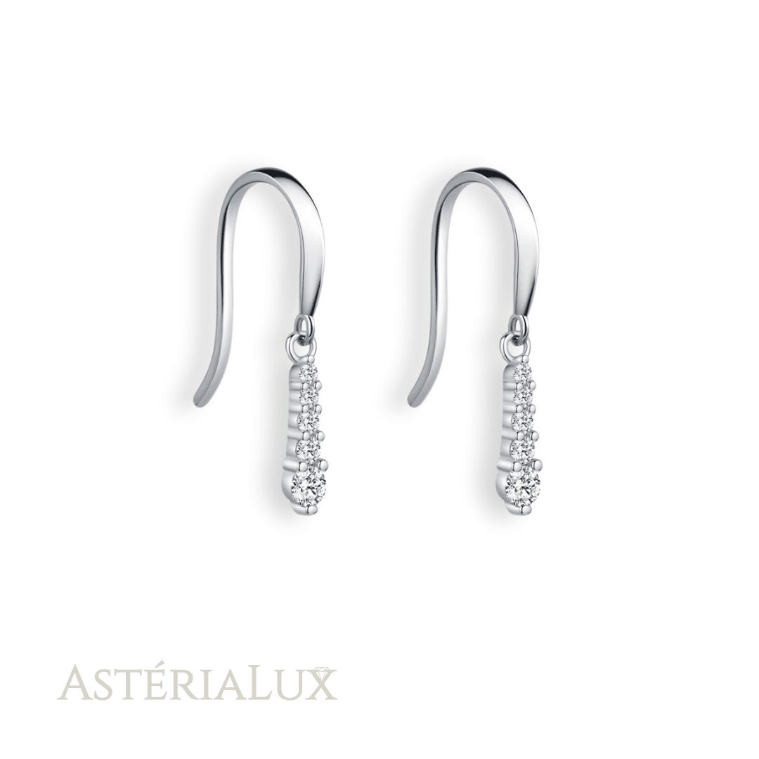 Brincos de Gota Moissanite em Prata 925
