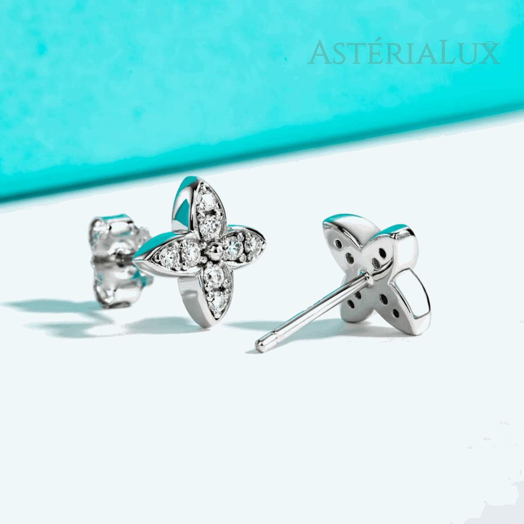 Brincos Cruz Moissanite em Prata 925