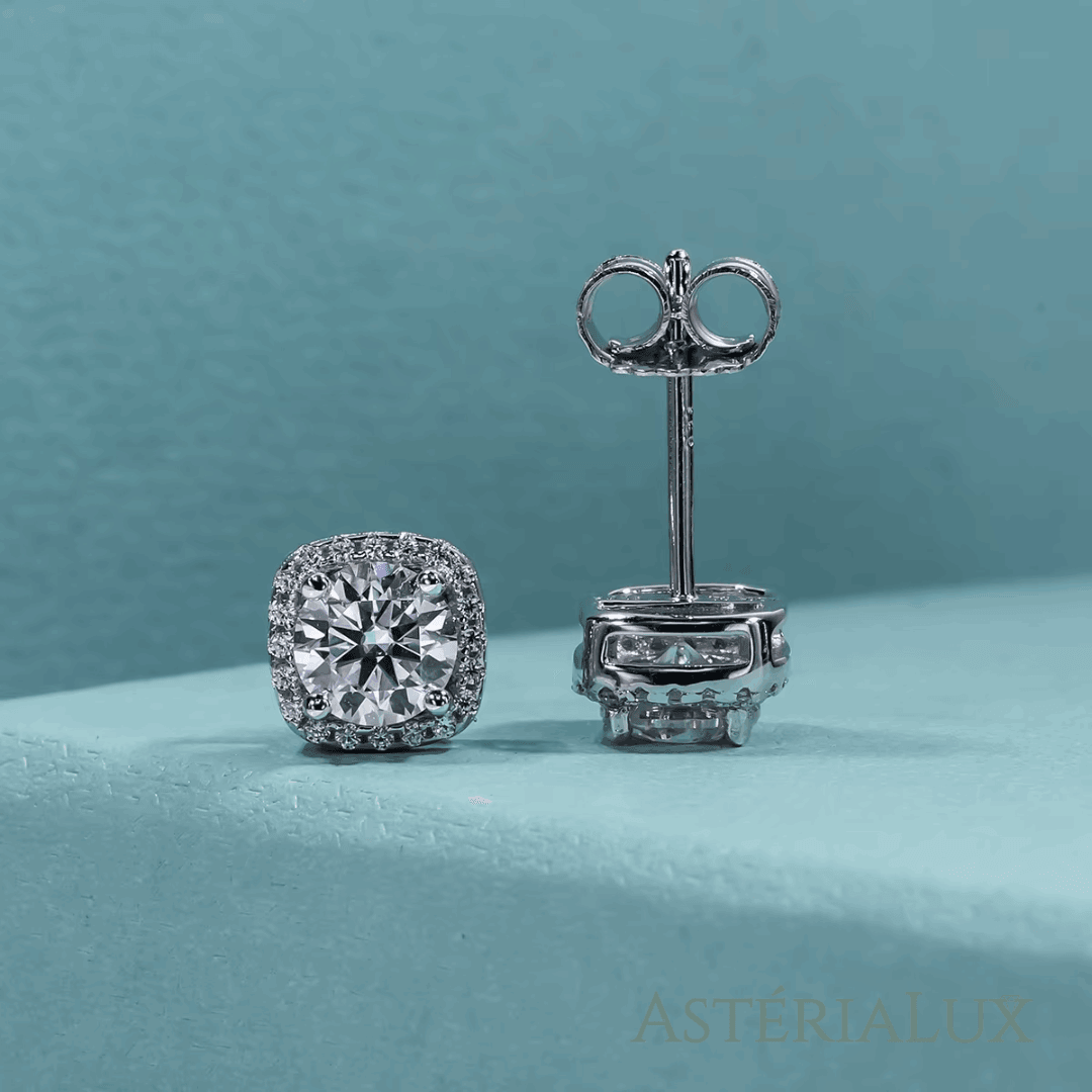 Brincos Moissanite D em Prata 925