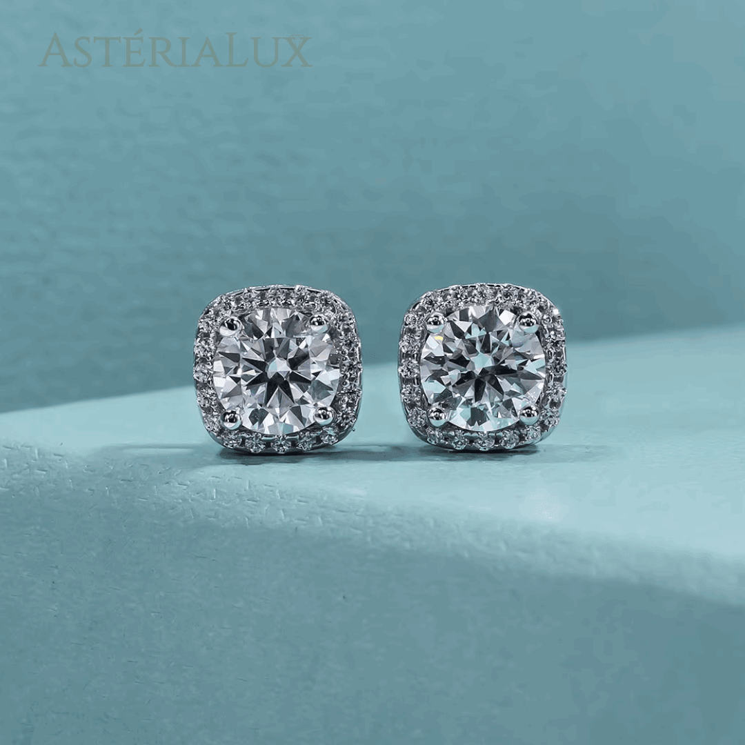 Brincos Moissanite D em Prata 925