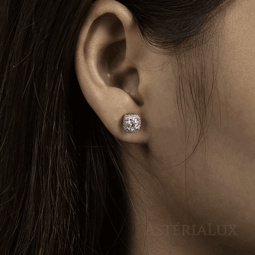 Brincos Moissanite D em Prata 925
