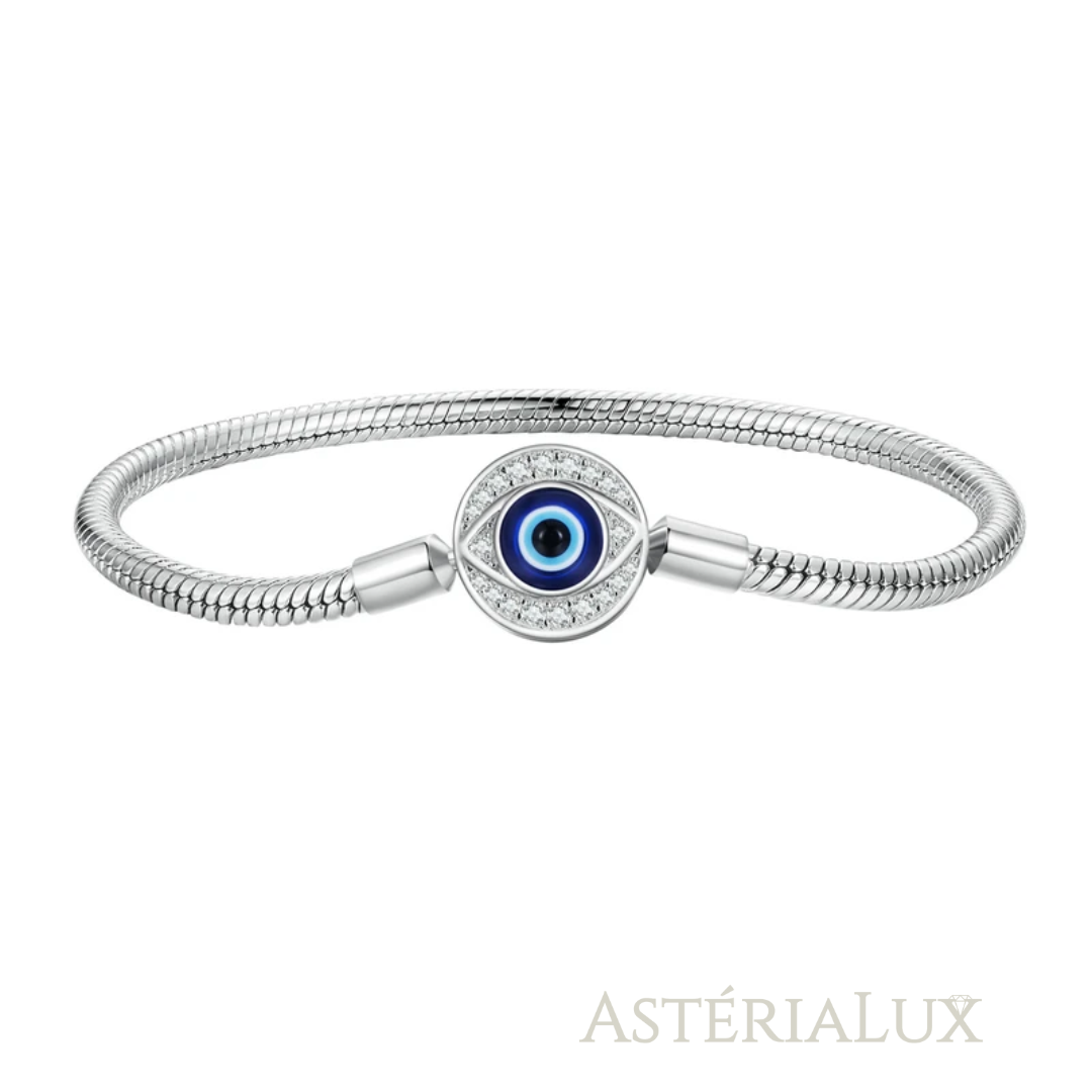 Pulseira de Prata 925 com Fecho Rosa e Zircão