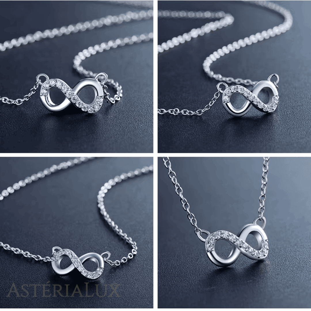 Conjunto de Jóias Infinito em Prata 925