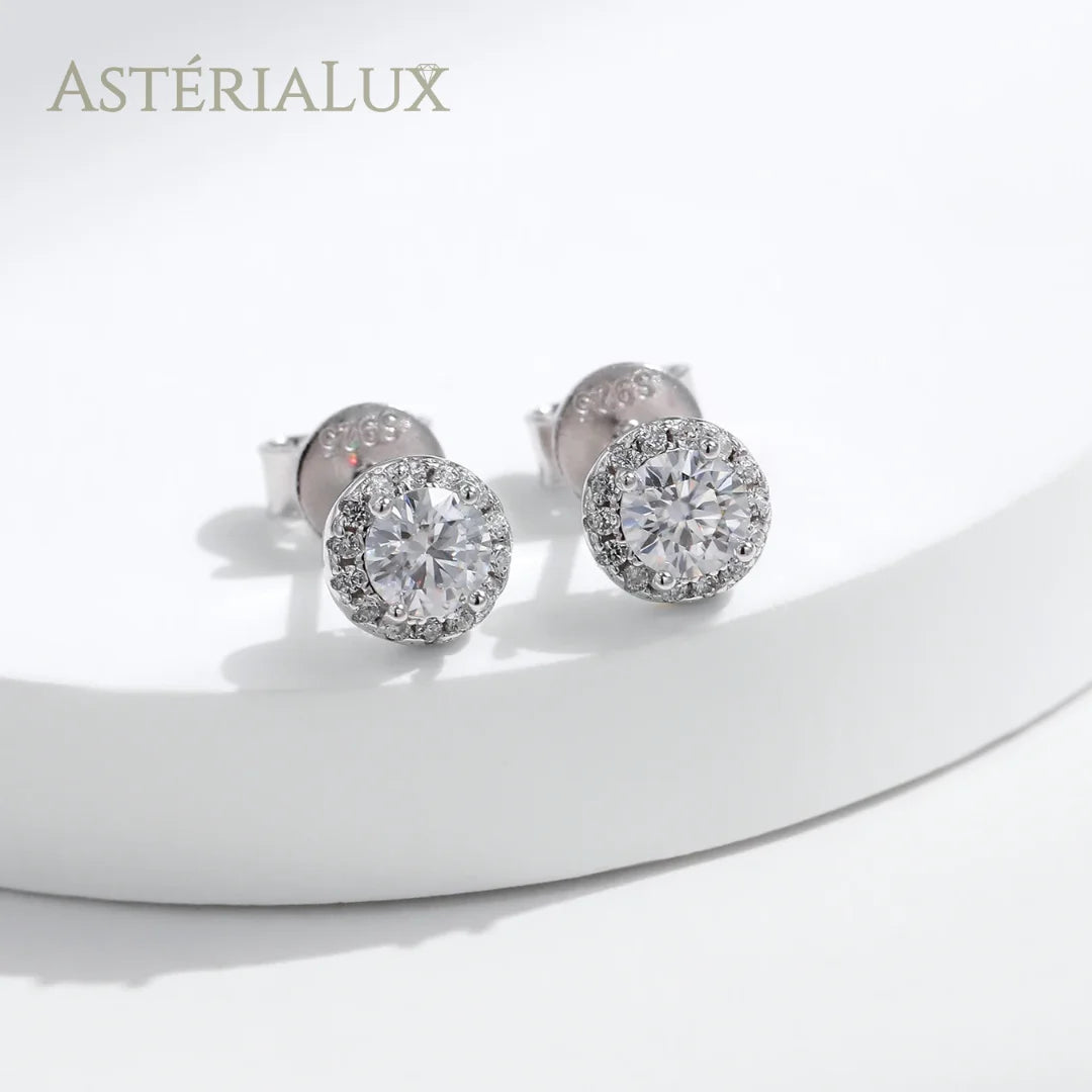 Conjunto de Joias de Luxo Moissanite em Prata 925