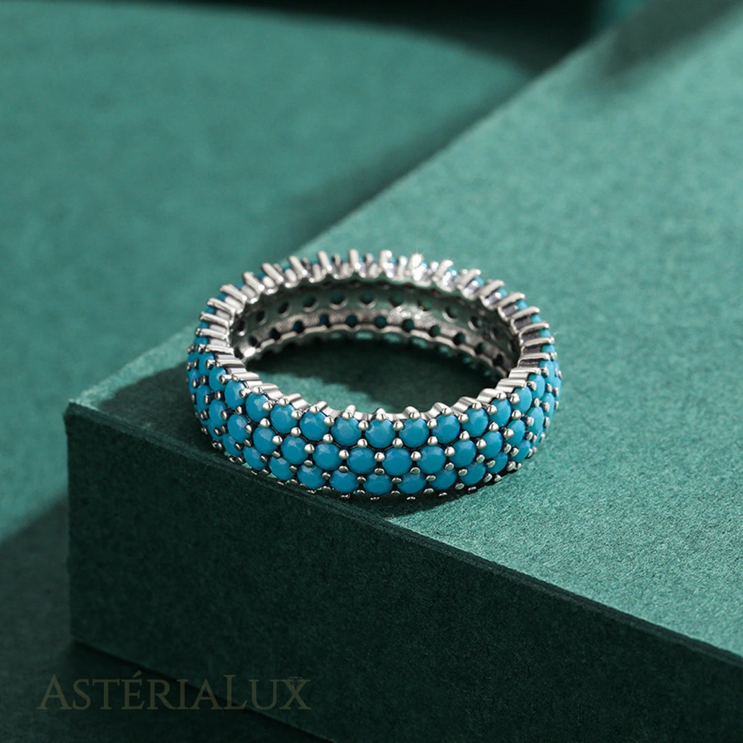 Conjunto de Joias Encanto Boêmio com Turquesa em Prata 925