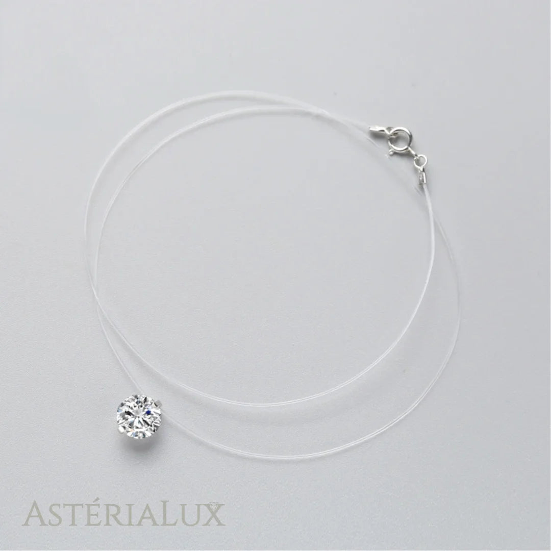 Colar Choker de Prata Esterlina 925 com Zircão