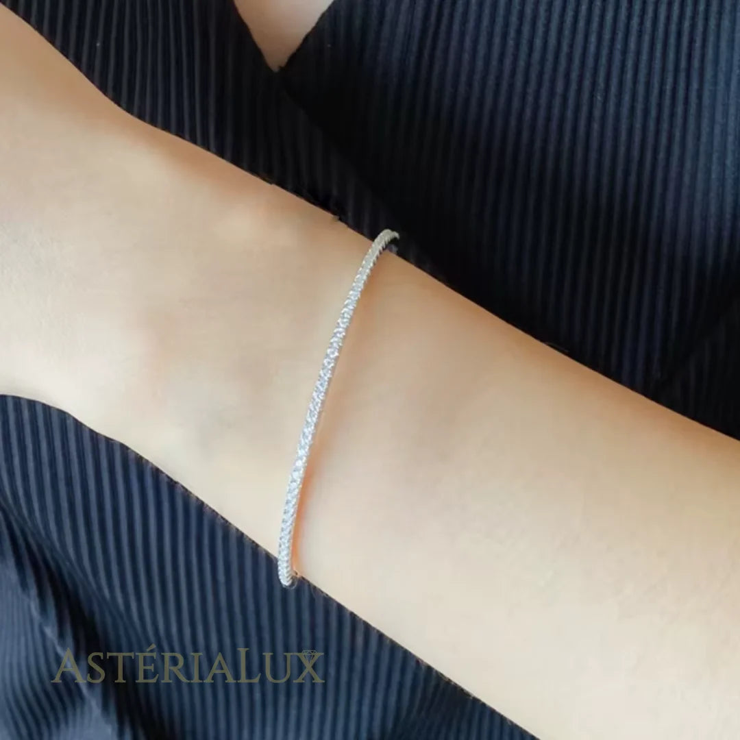 Pulseira Luxuosa com Zircônia em Prata 925