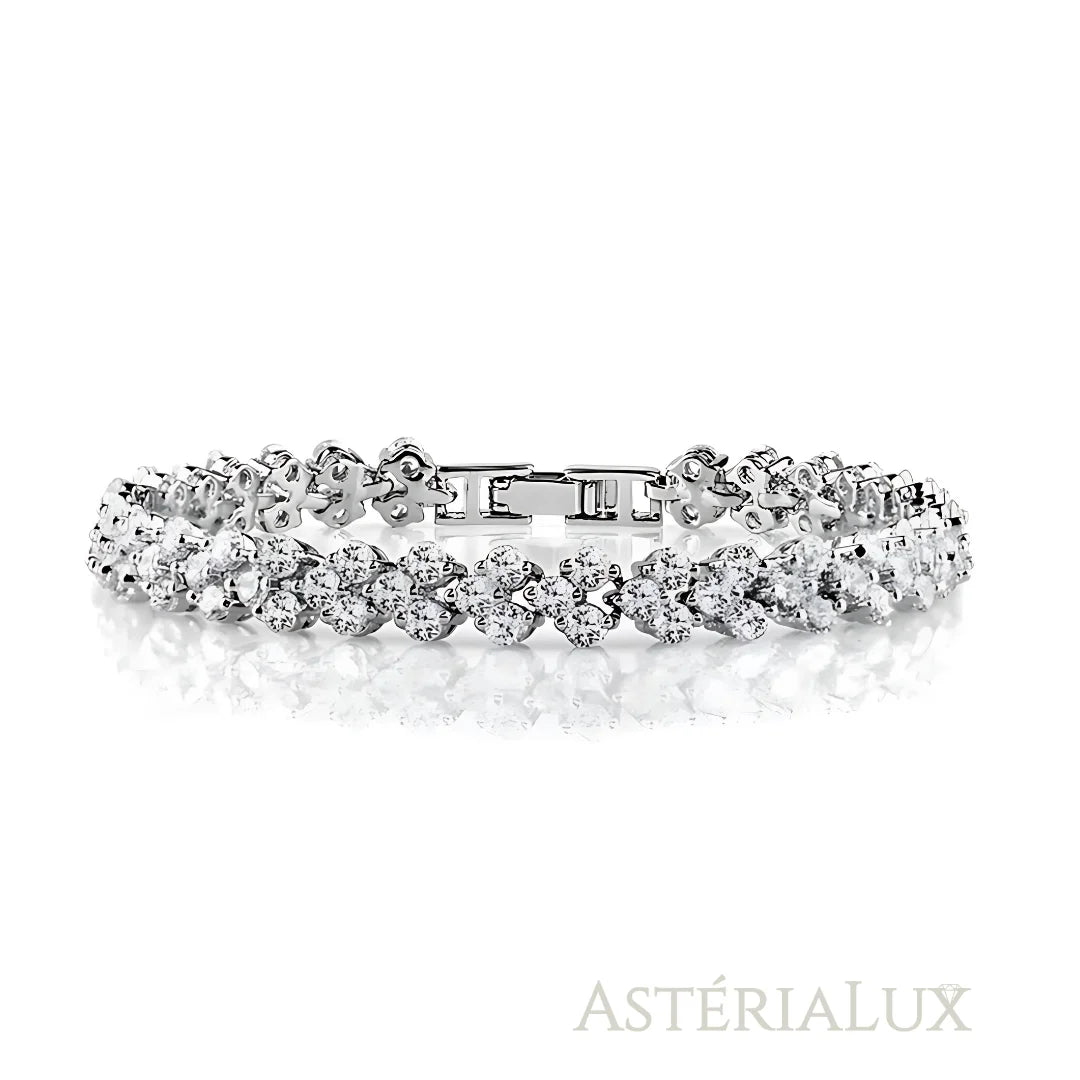 Pulseira Elegante com Zircônia de Prata 925