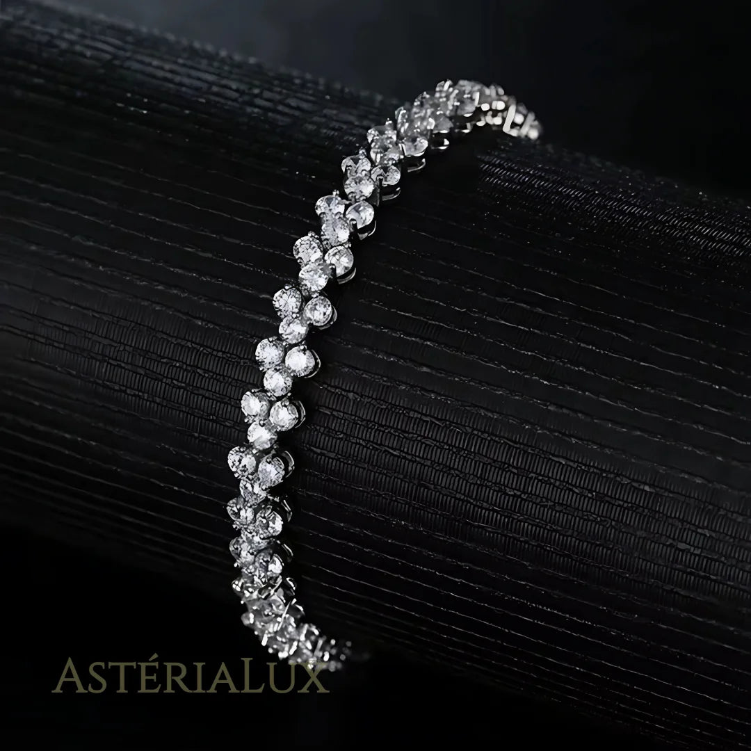Pulseira Elegante com Zircônia de Prata 925