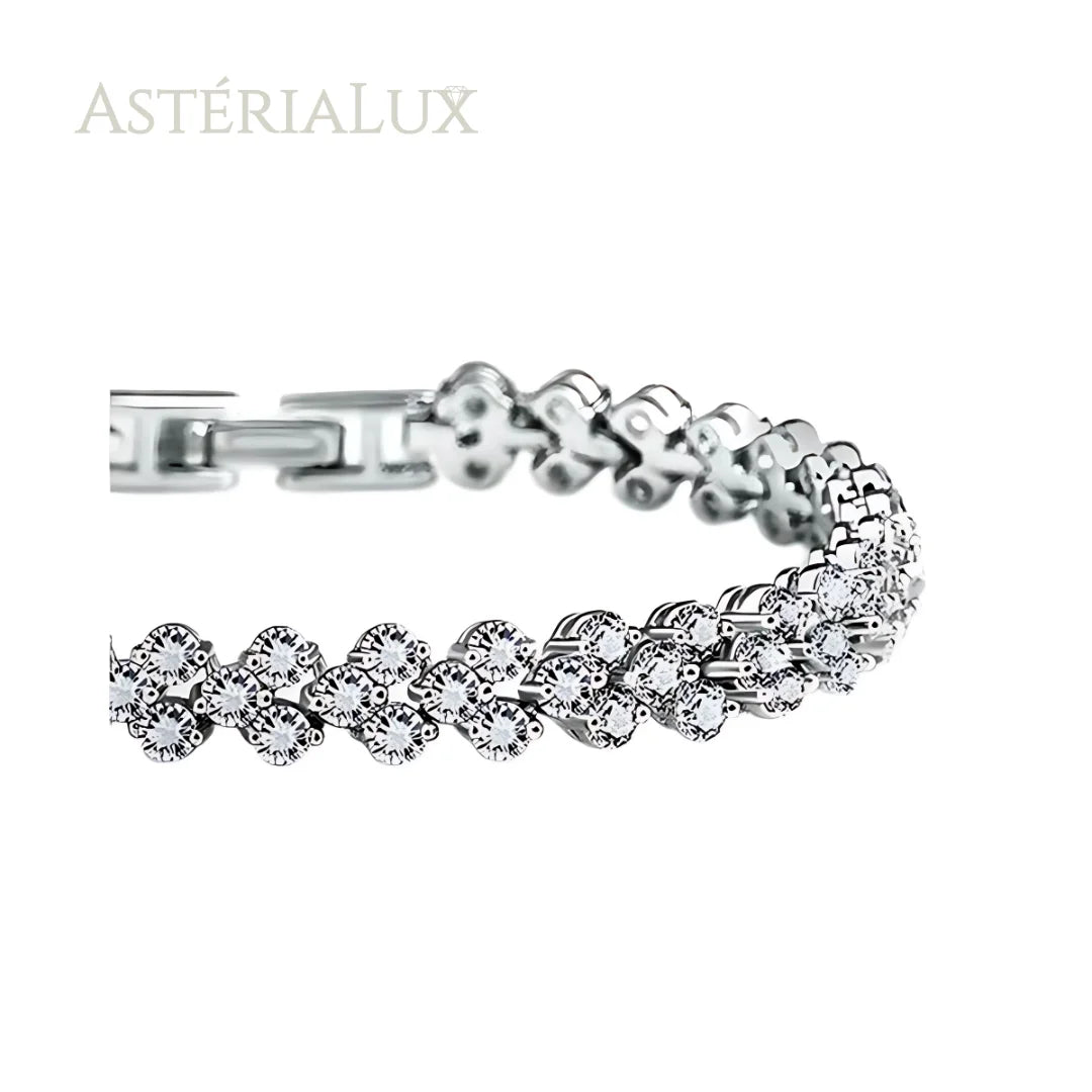 Pulseira Elegante com Zircônia de Prata 925