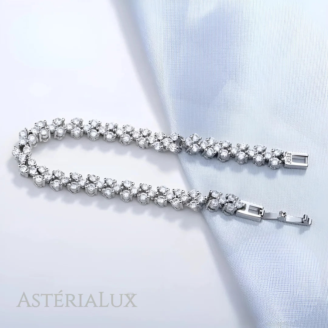 Pulseira Elegante com Zircônia de Prata 925