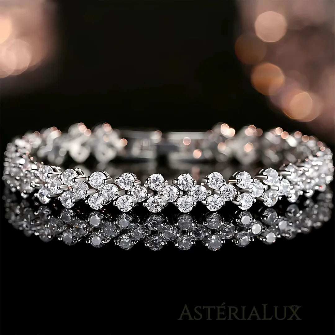 Pulseira Elegante com Zircônia de Prata 925