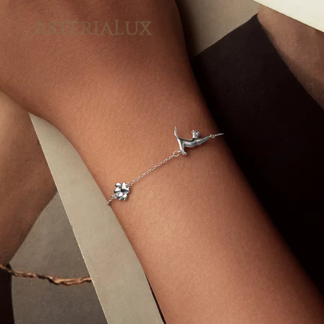 Pulseira Charme Pet Elegante Prata 925