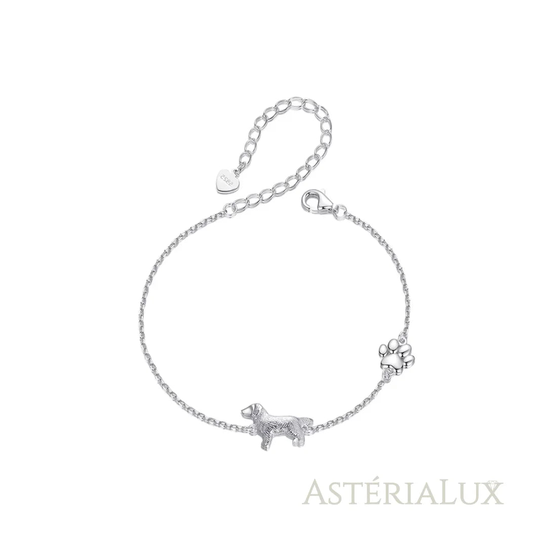 Pulseira Charme Pet Elegante Prata 925