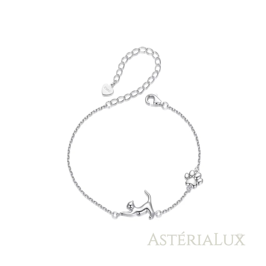 Pulseira Charme Pet Elegante Prata 925