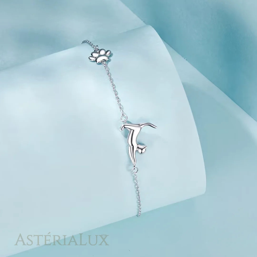 Pulseira Charme Pet Elegante Prata 925