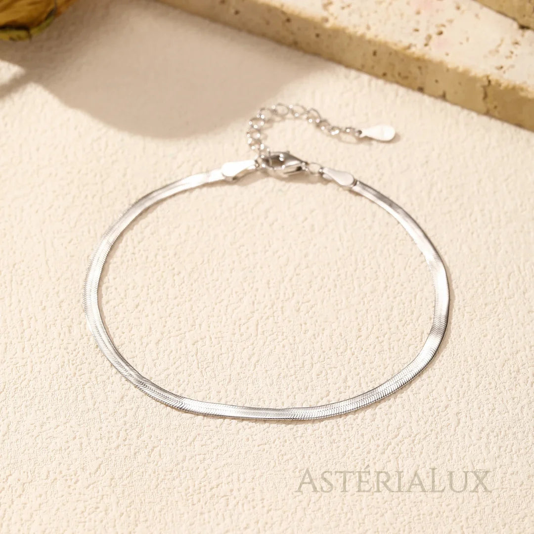 Pulseira Geométrica Minimalista de Prata 925