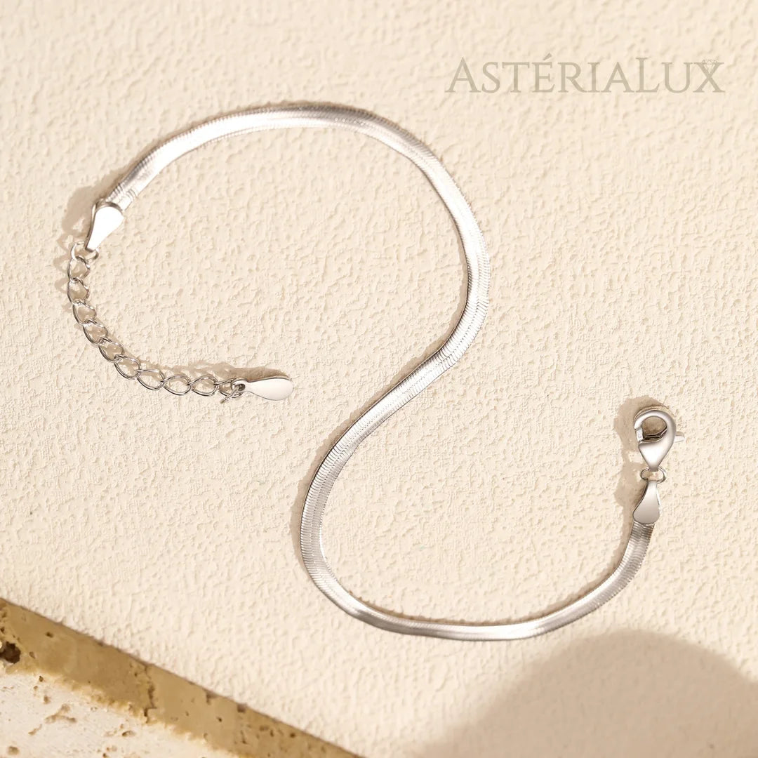Pulseira Geométrica Minimalista de Prata 925