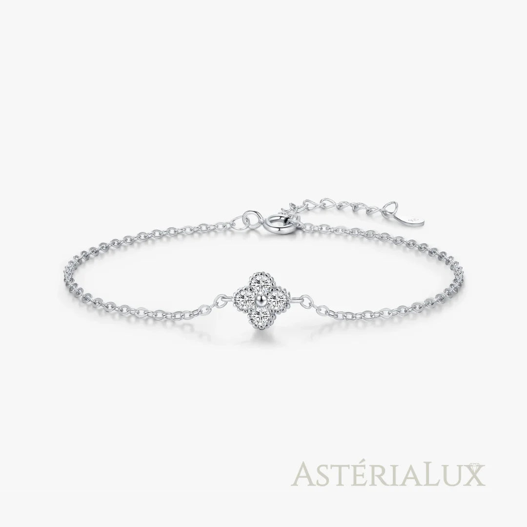 Pulseira com Trevo de Zircônia de Prata 925