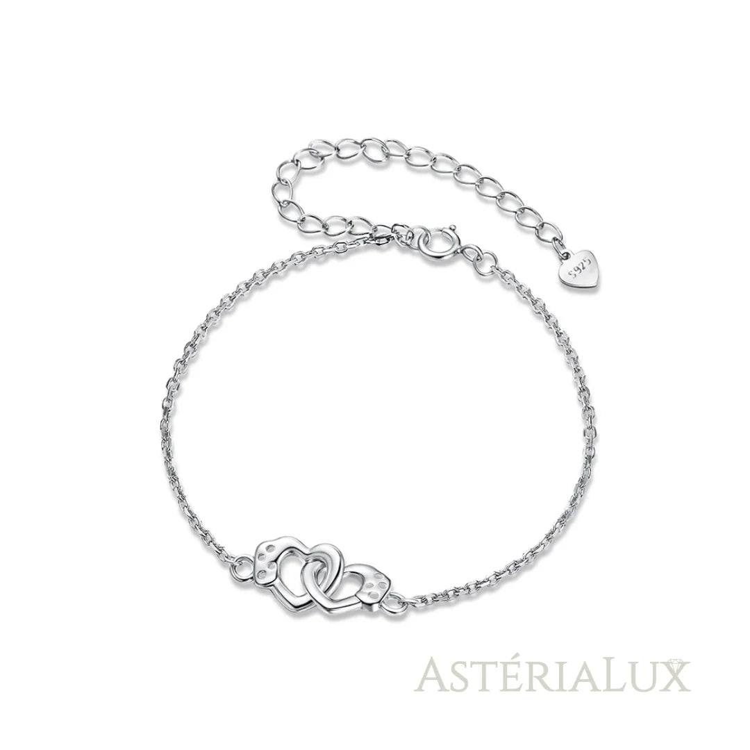 Pulseira Coração em Prata 925