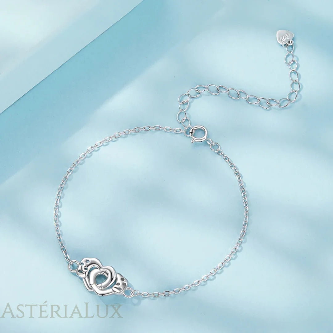 Pulseira Coração em Prata 925