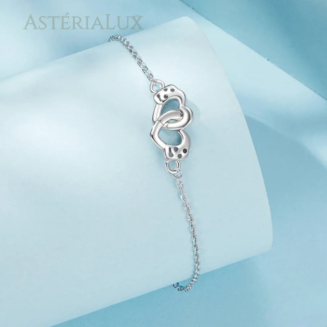 Pulseira Coração em Prata 925
