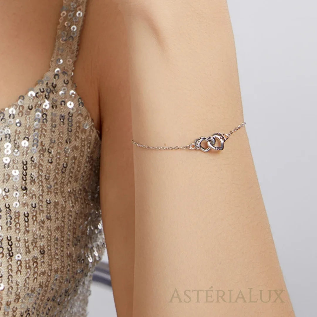 Pulseira Coração em Prata 925