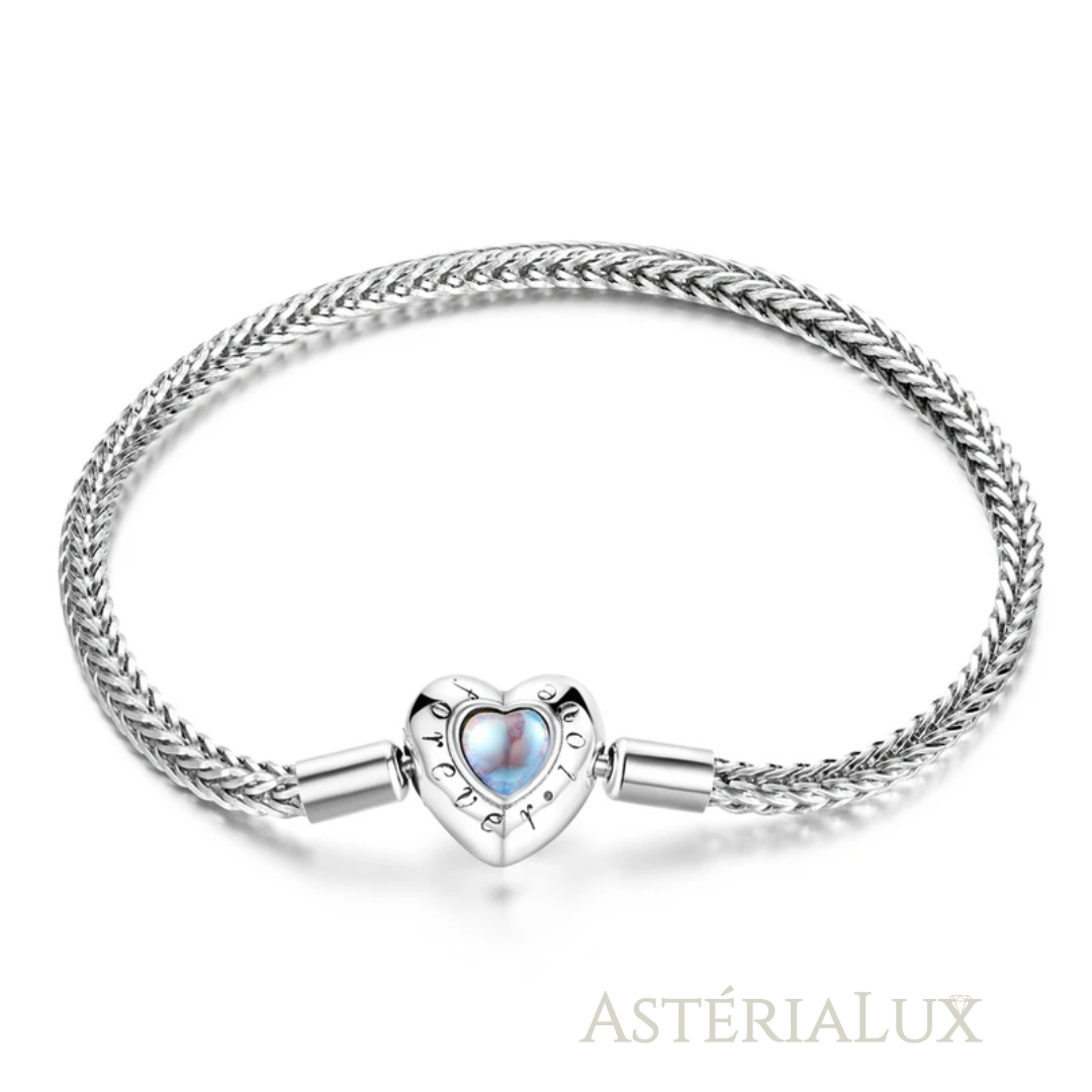Pulseira de Prata 925 com Fecho Rosa e Zircão