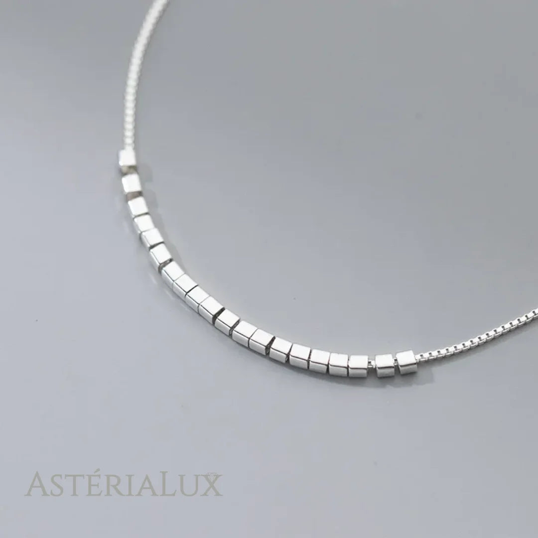 Tornozeleira Geométrica em Prata 925 - Elegância Atemporal