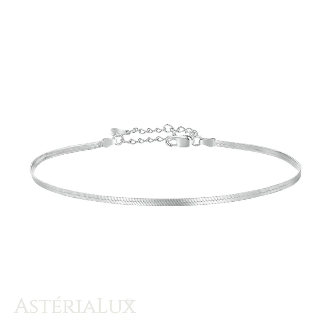 Tornozeleira Elegância Atemporal de Prata 925