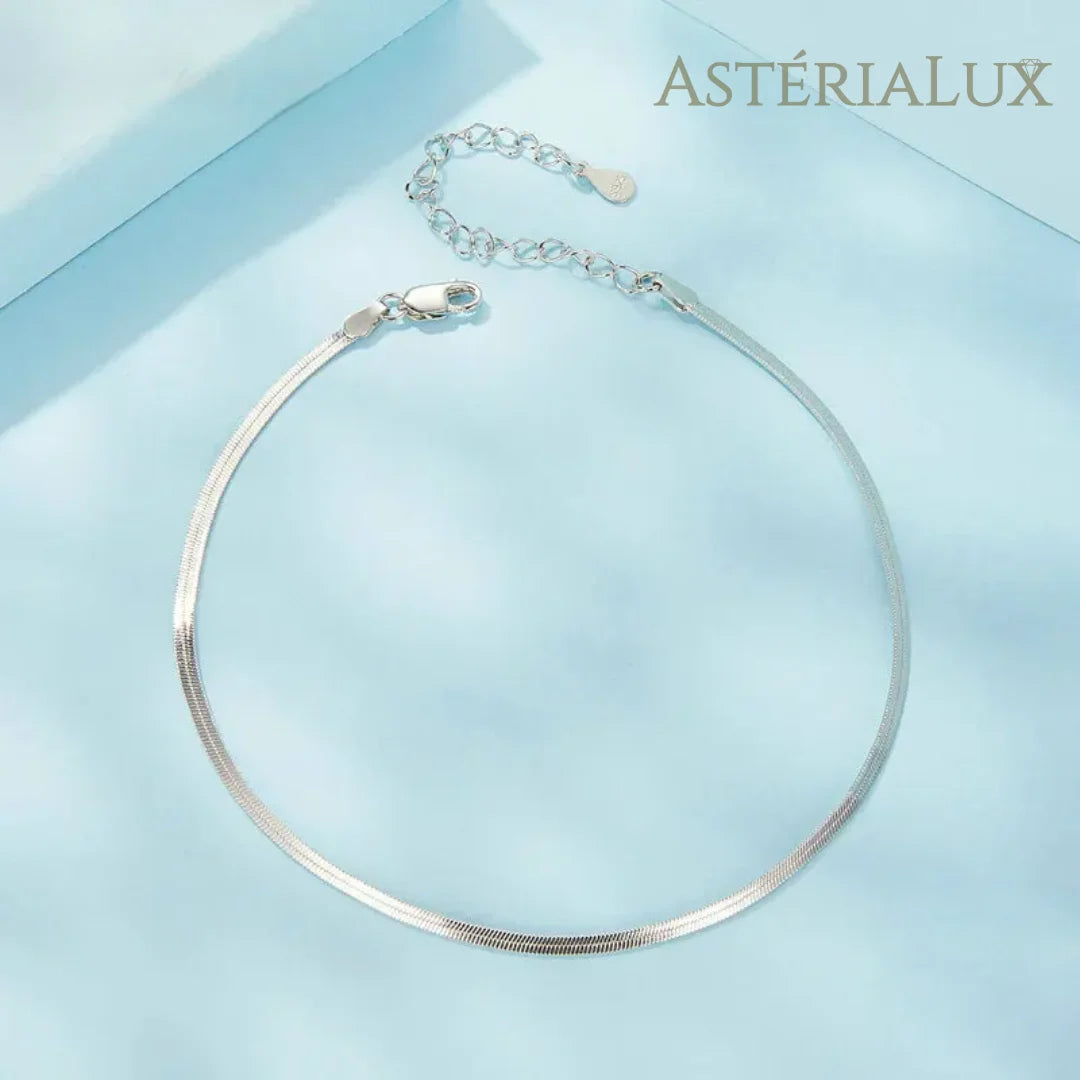 Tornozeleira Elegância Atemporal de Prata 925