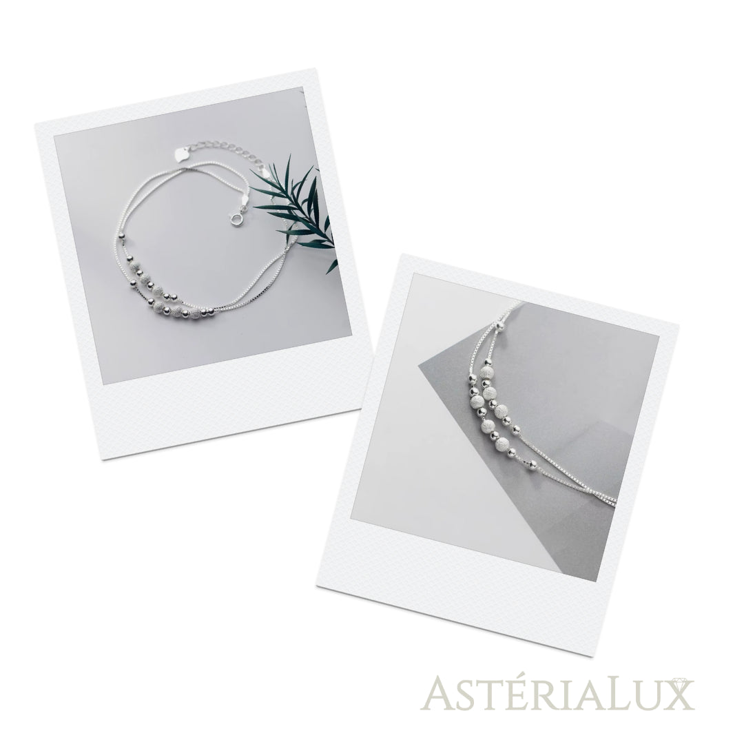 Tornozeleira Aurora em Prata 925