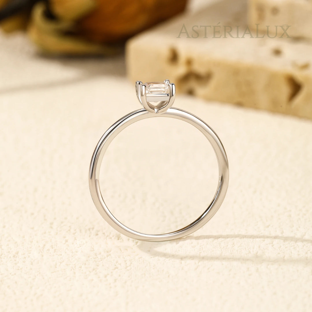 Anel Clássico Moissanite em Prata 925