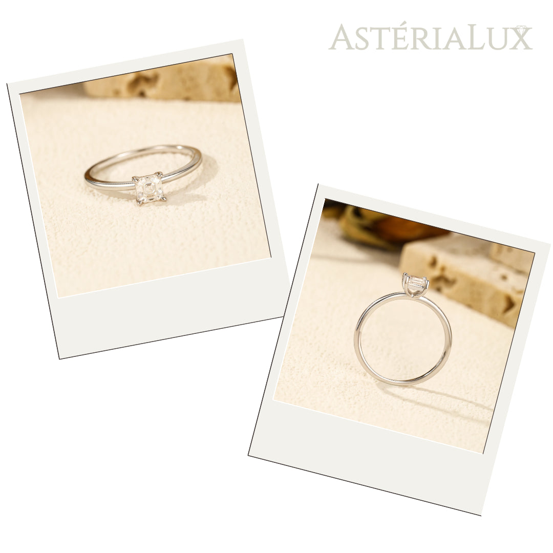 Anel Clássico Moissanite em Prata 925