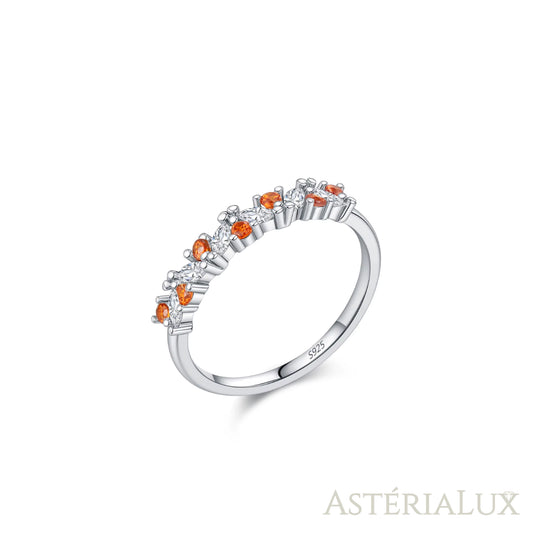 Anel Vértice com Zircônias em Prata 925
