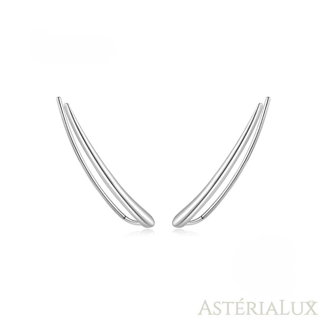 Brincos Geométricos com Design Minimalista em Prata 925