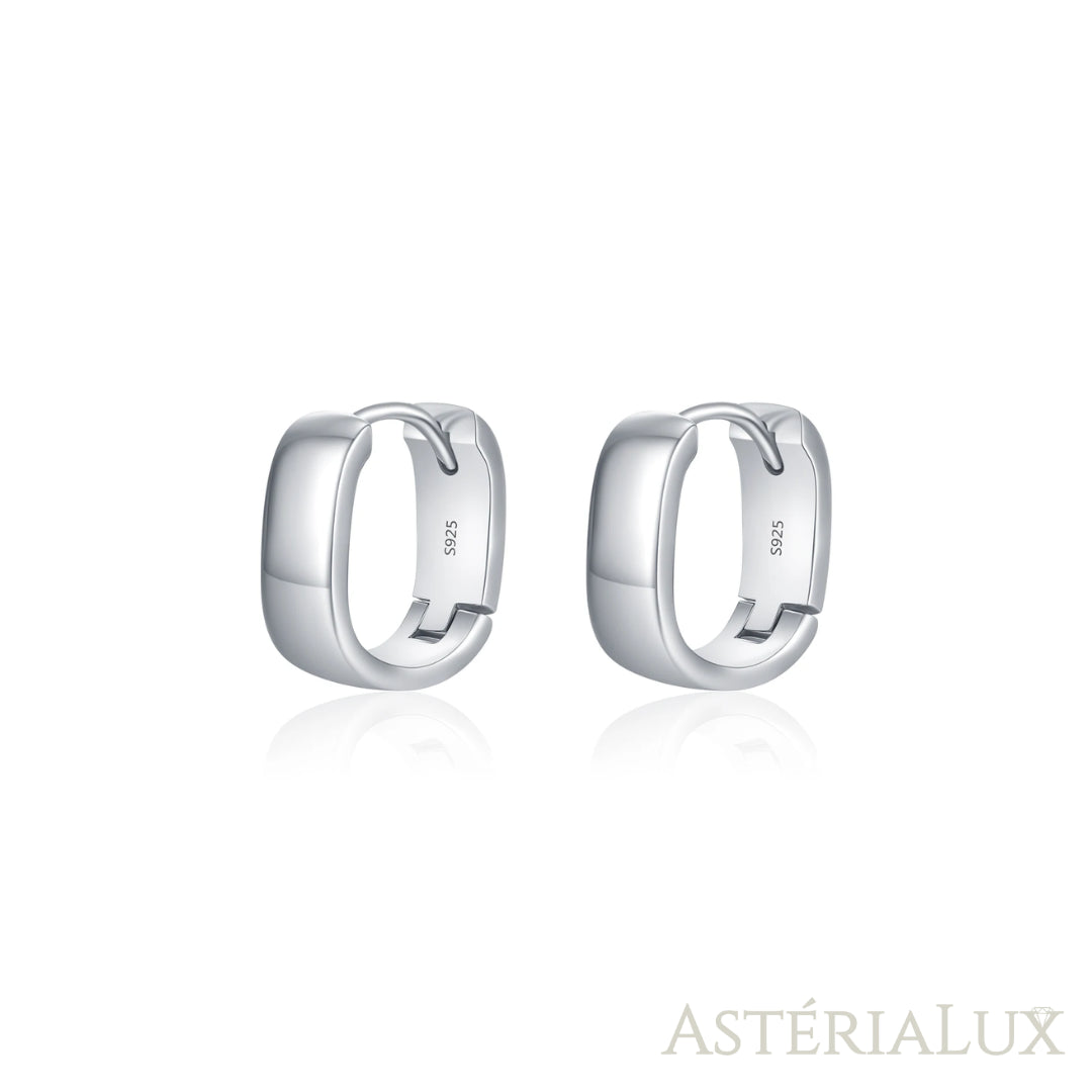 Brincos de Argola Quadrado em Prata 925