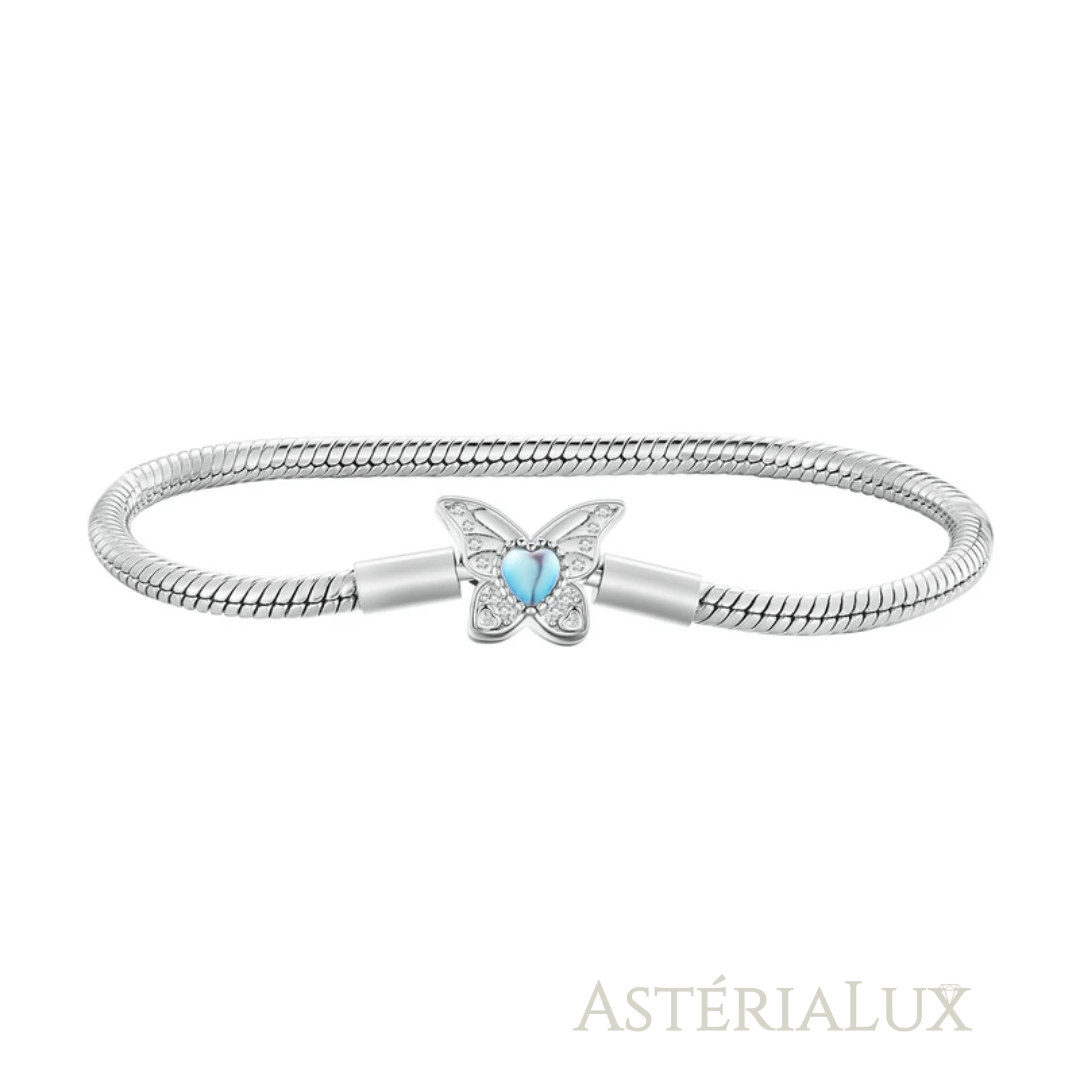 Pulseira de Prata 925 com Fecho Rosa e Zircão