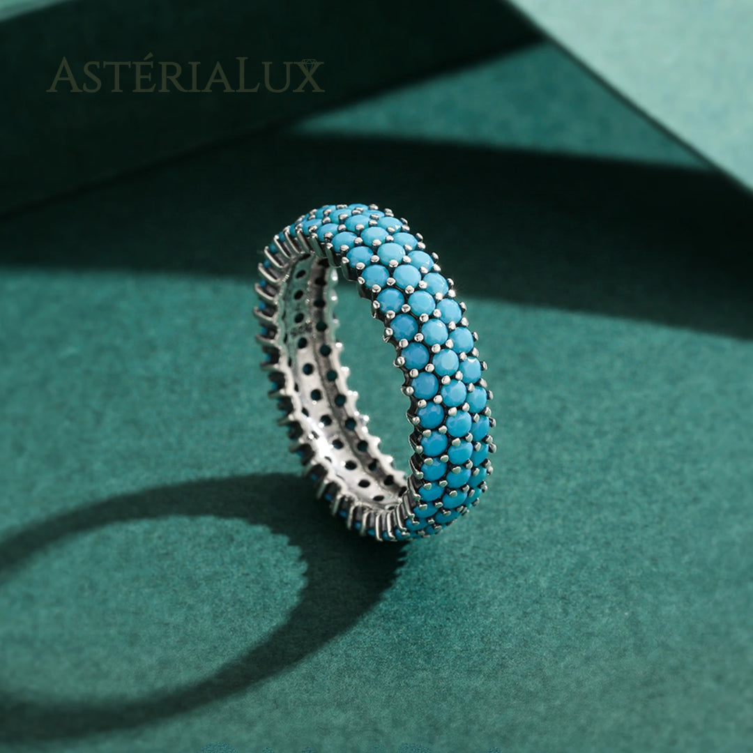 Conjunto de Joias Encanto Boêmio com Turquesa em Prata 925