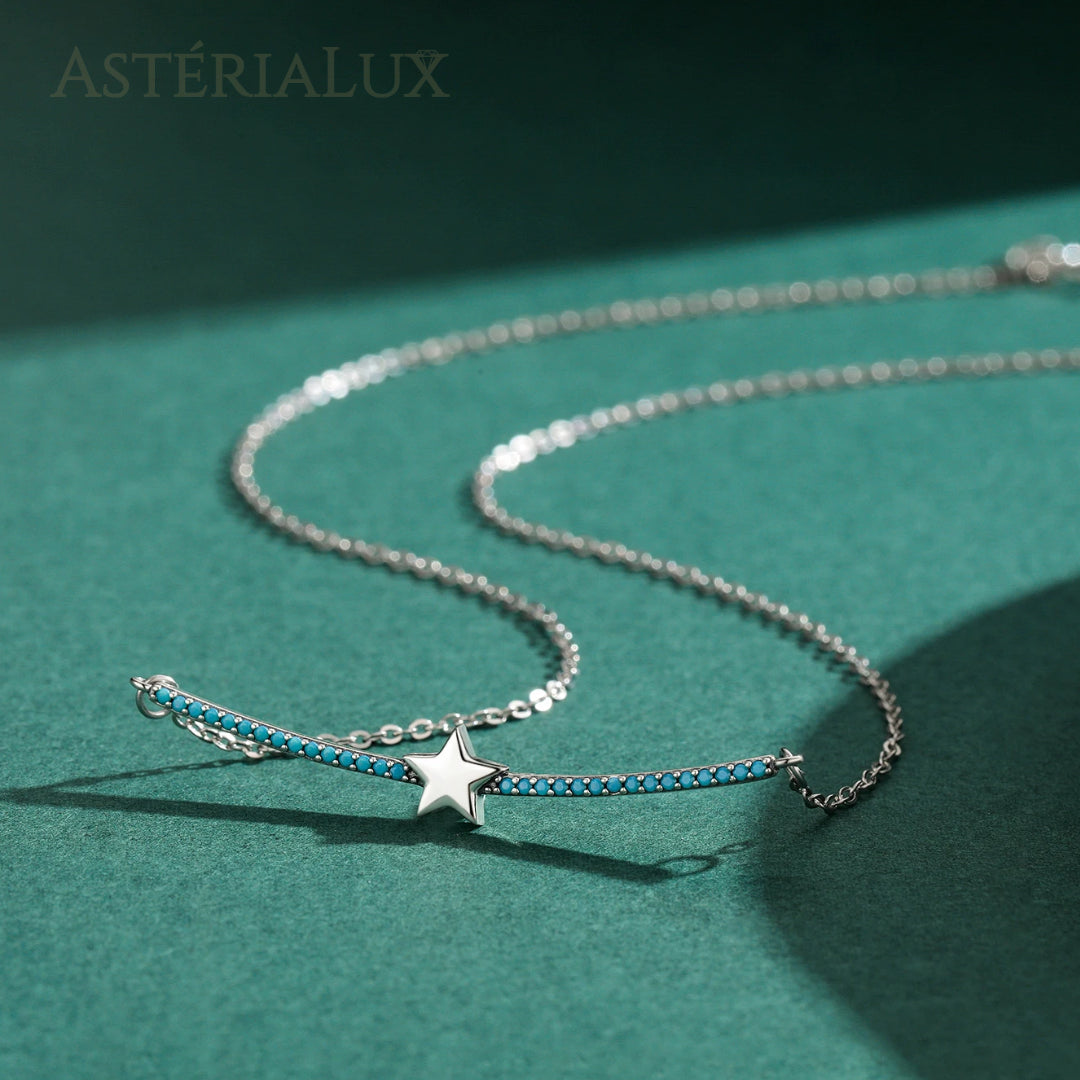 Conjunto de Joias Encanto Boêmio com Turquesa em Prata 925