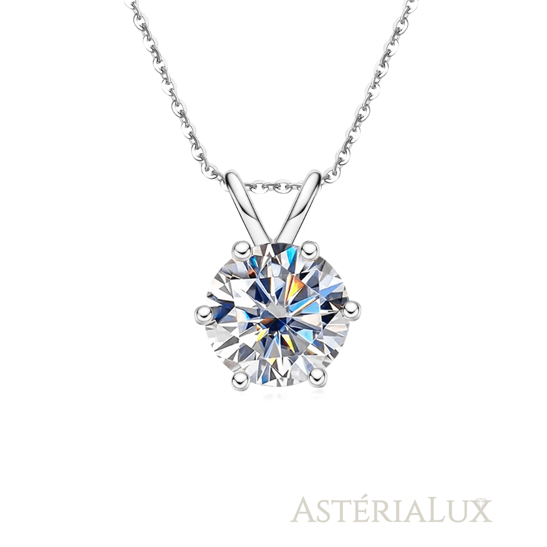 Colar Luxo e Elegância de Moissanite com Ouro 18K em Prata 925