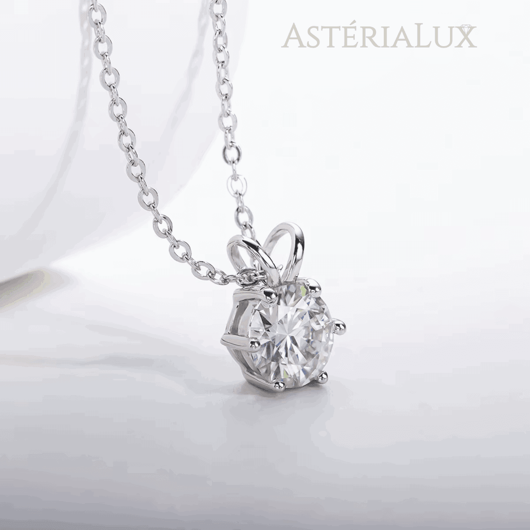 Colar Luxo e Elegância de Moissanite com Ouro 18K em Prata 925