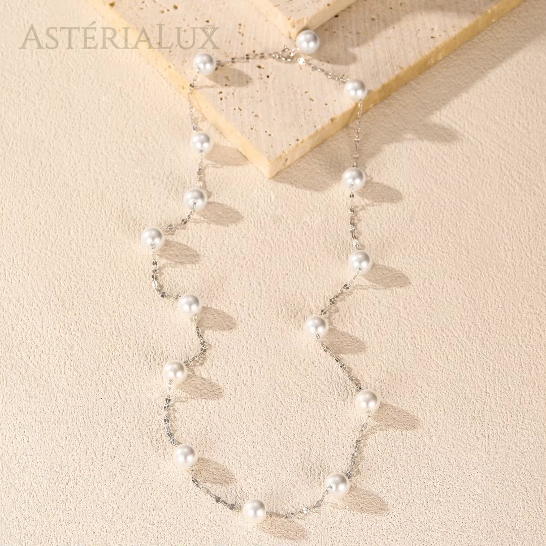 Colar Brisa com Pérolas em Prata 925