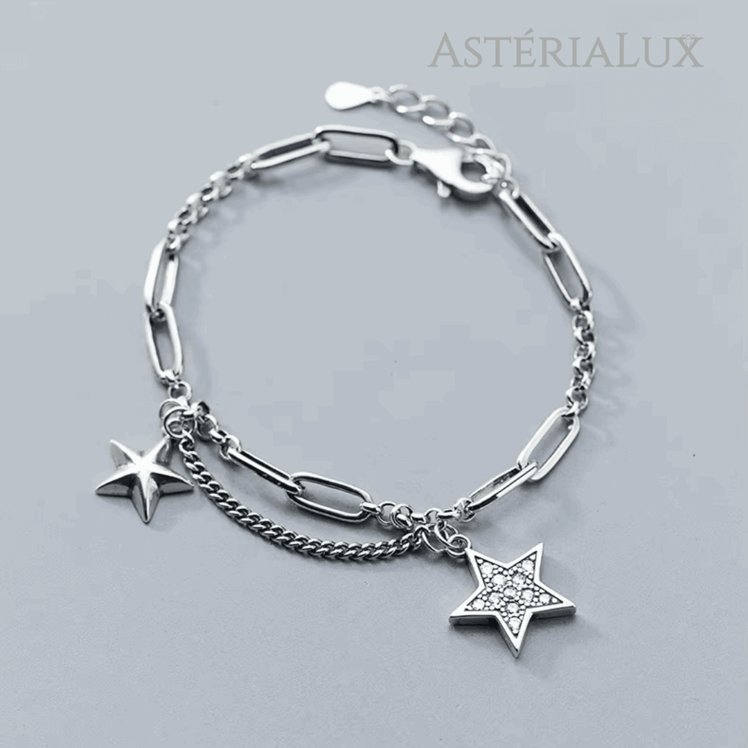 Pulseira Estrelas Elegantes em Prata 925